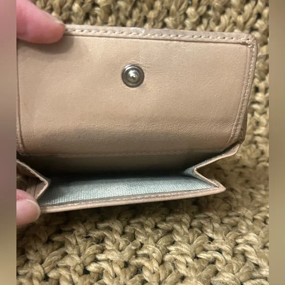 Jimmy Choo Star-Studded Nude Pink Leather Compact Wallet - EUC with COA - Picture 3 of 9